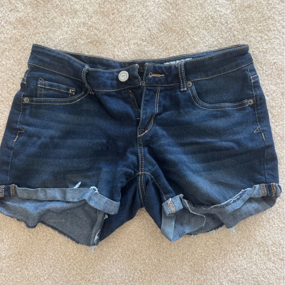 Aeropostale Dark Blue Denim Jean Shorts